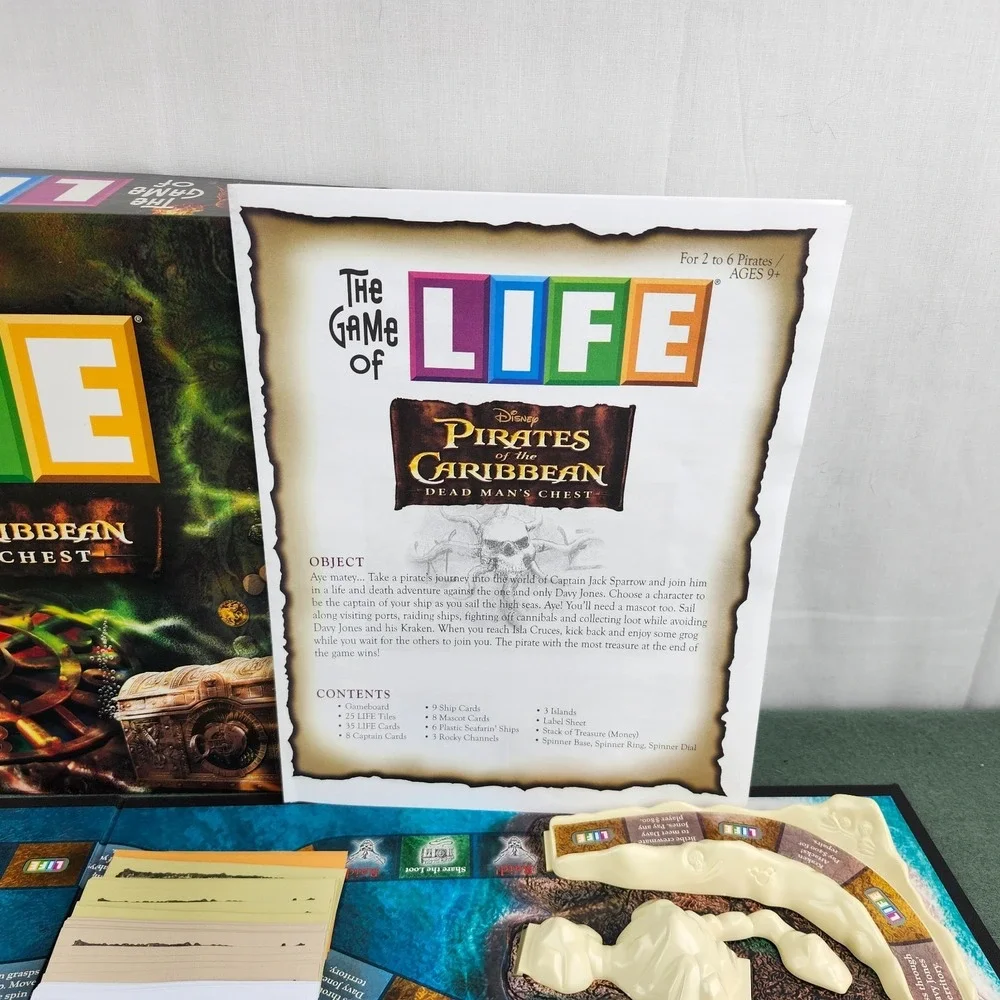 Game of Life: Pirates of the Caribbean Dead Man's Chest Milton Bradley Complete - Picture 4 of 6